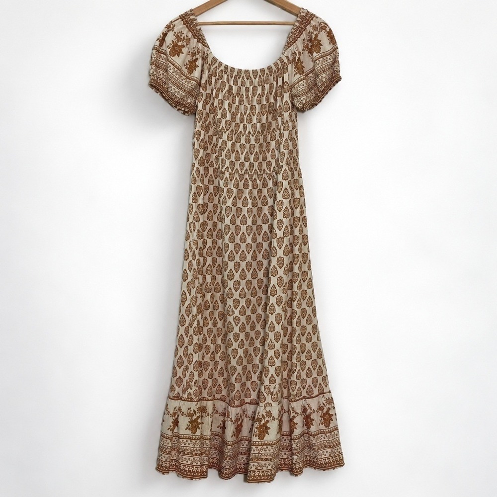 NWT Anthropologie Sim & Sam XL Maxi Dress Boho Chic Cottagecore Prairie Romantic - Picture 4 of 7